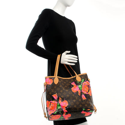 Louis Vuitton Monogram Roses Neverfull MM 2 of 10