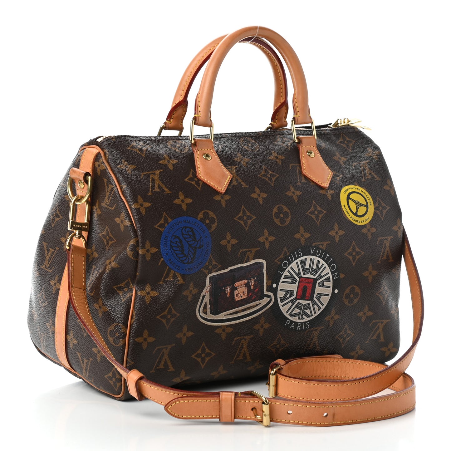 Monogram World Tour Speedy Bandouliere 30