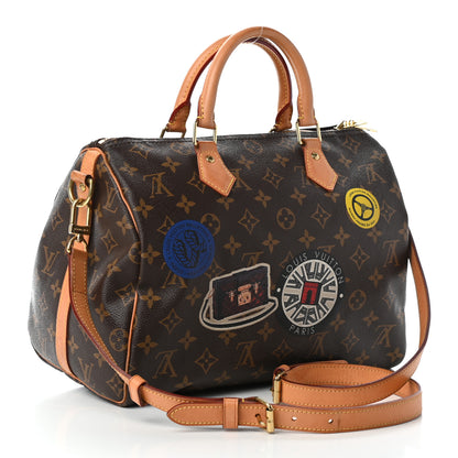 Louis Vuitton Monogram World Tour Speedy Bandouliere 30 3 of 9