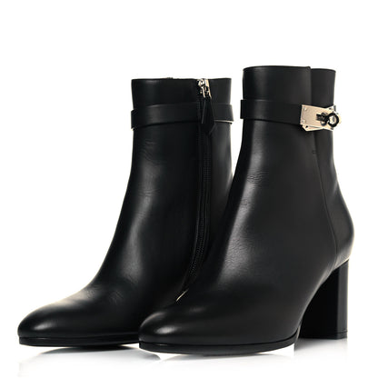 Hermes Calfskin Saint Germain Ankle Boots 37.5 Black 3 of 12