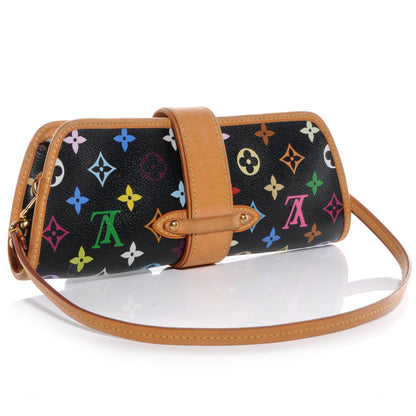 Louis Vuitton Monogram Multicolor Shirley Black 3 of 8