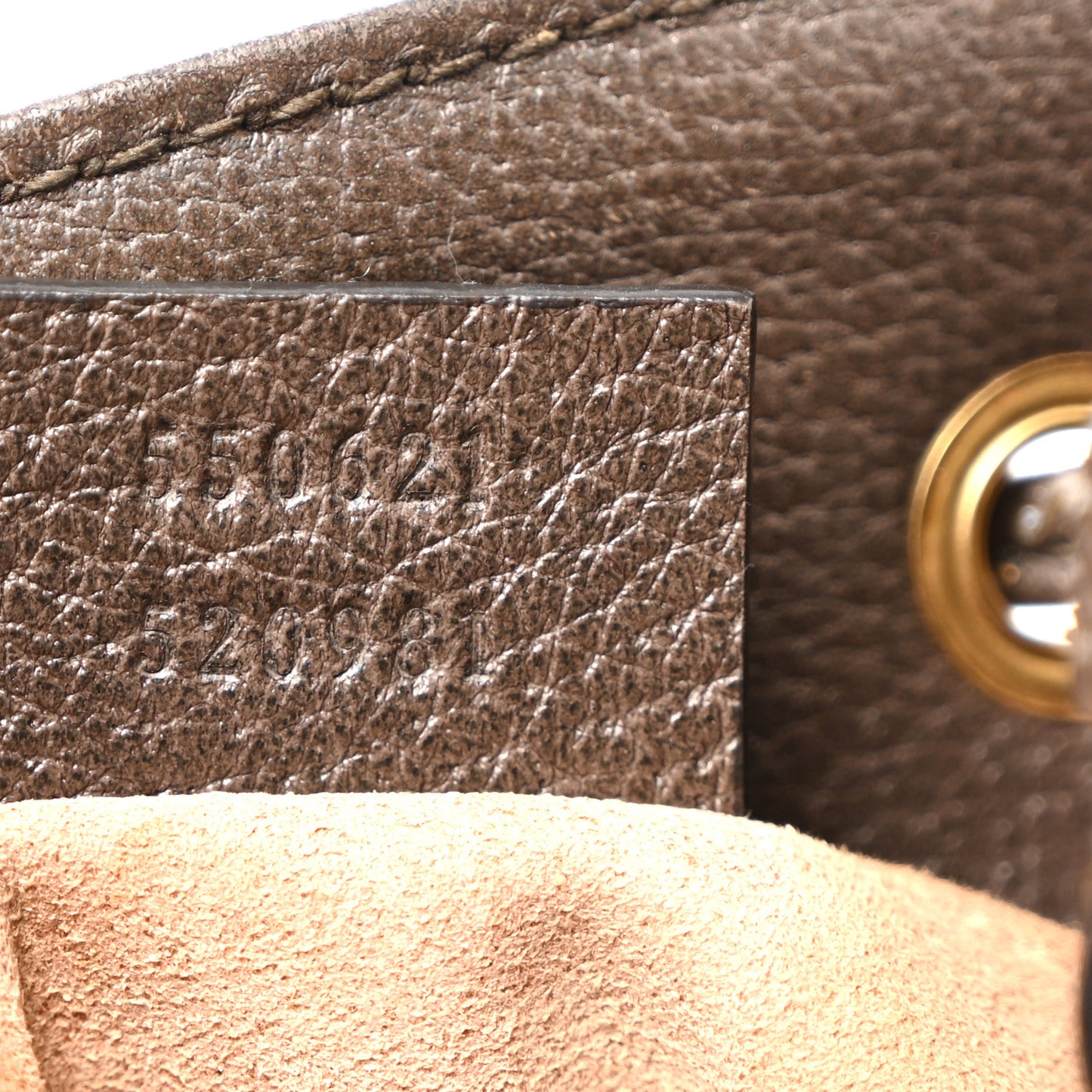 GG Supreme Monogram Web Small Ophidia Bucket Bag Brown