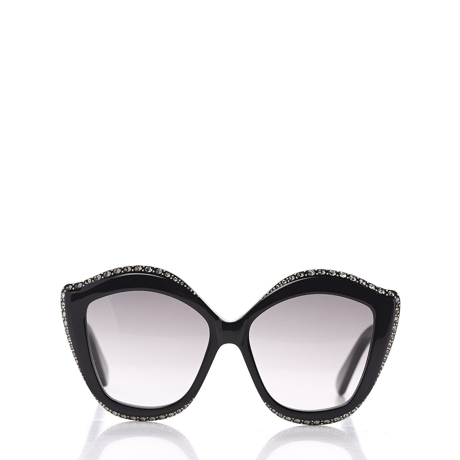 Gucci Crystal Cat Eye GG0118S Sunglasses Black 2 of 7