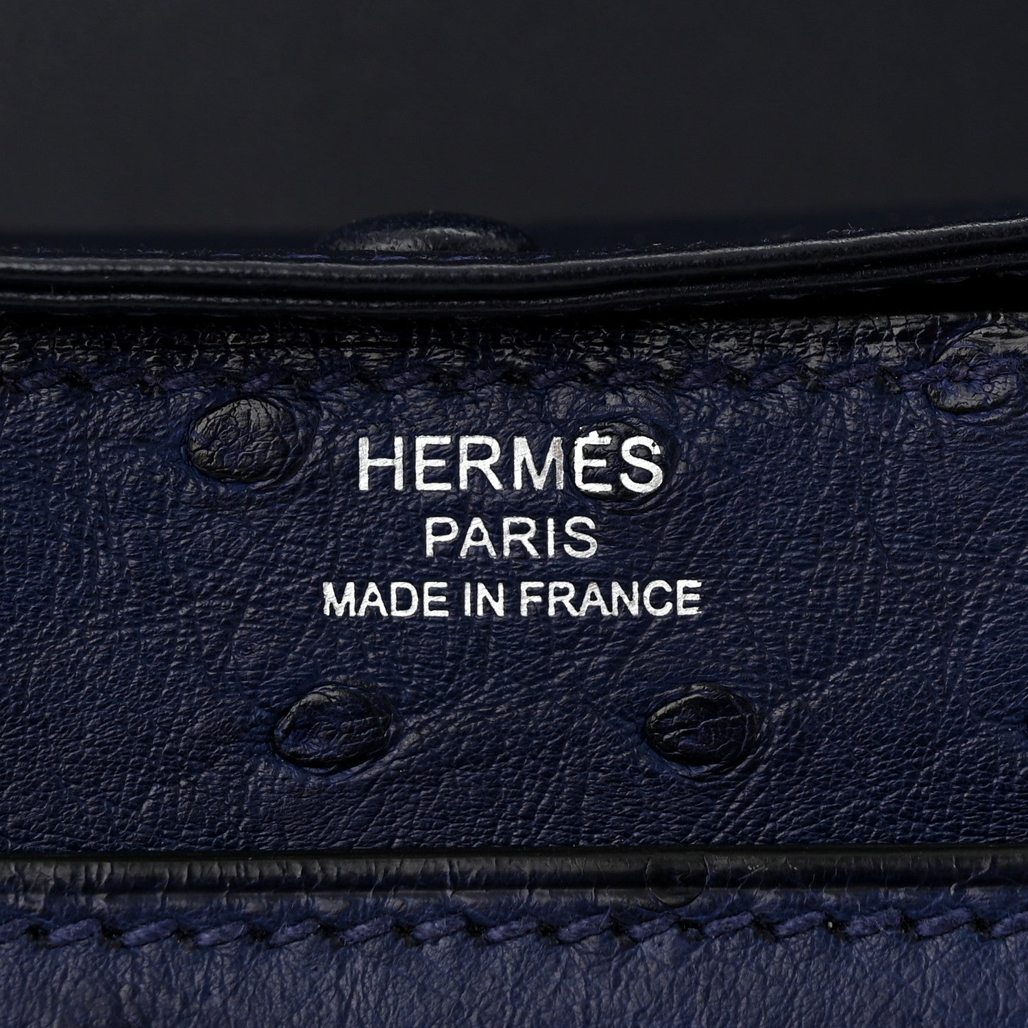 Hermes Ostrich Verrou 21 Bleu Iris 6 of 10