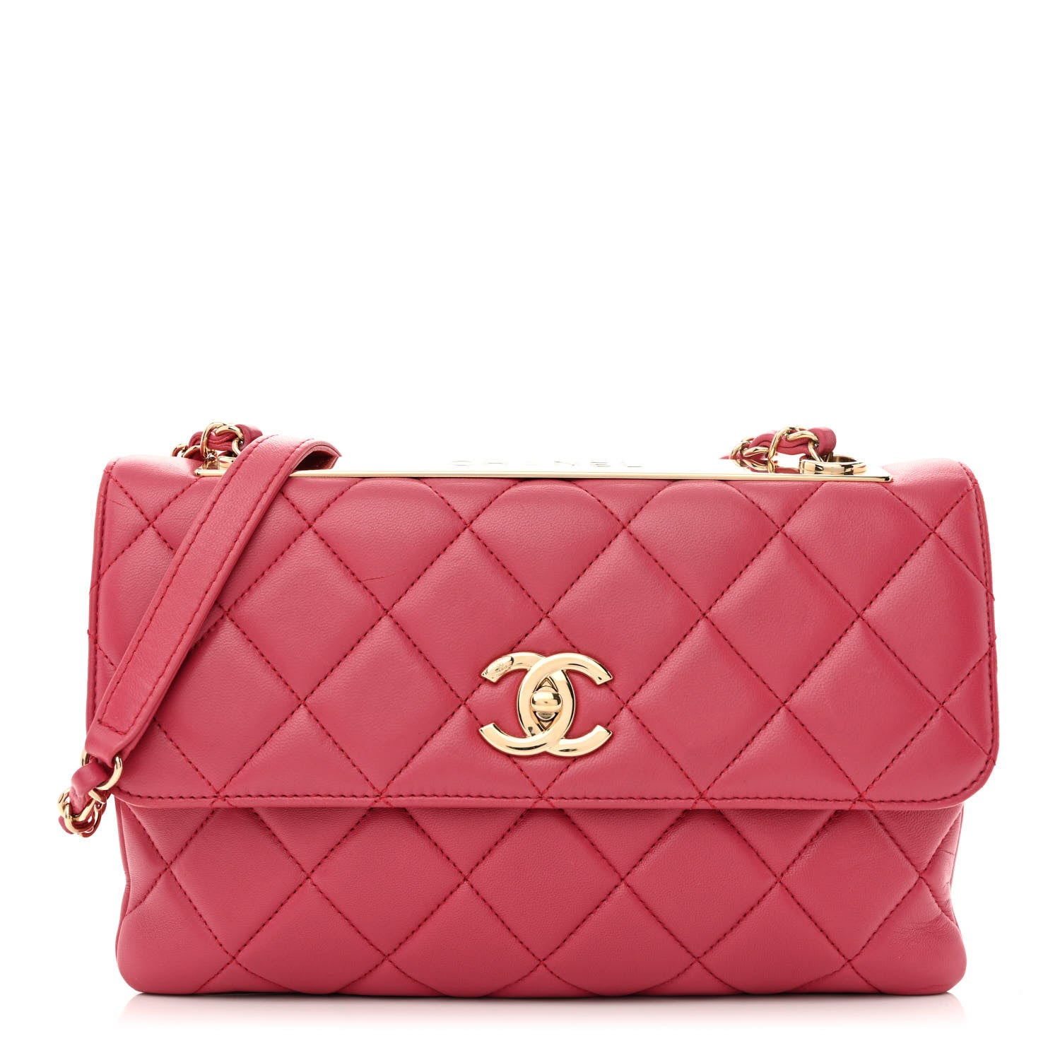 Chanel Lambskin Quilted Medium Trendy CC Flap Pink 3 of 14