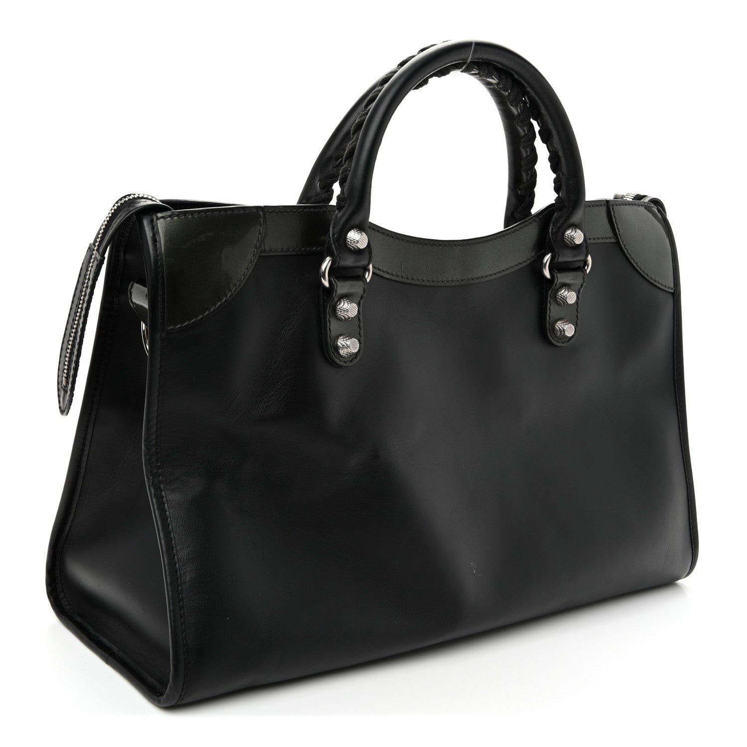 Balenciaga Smooth Calfskin Metallic Patent Giant 12 Silver Hardware City Vert Poker Fonce 4 of 11