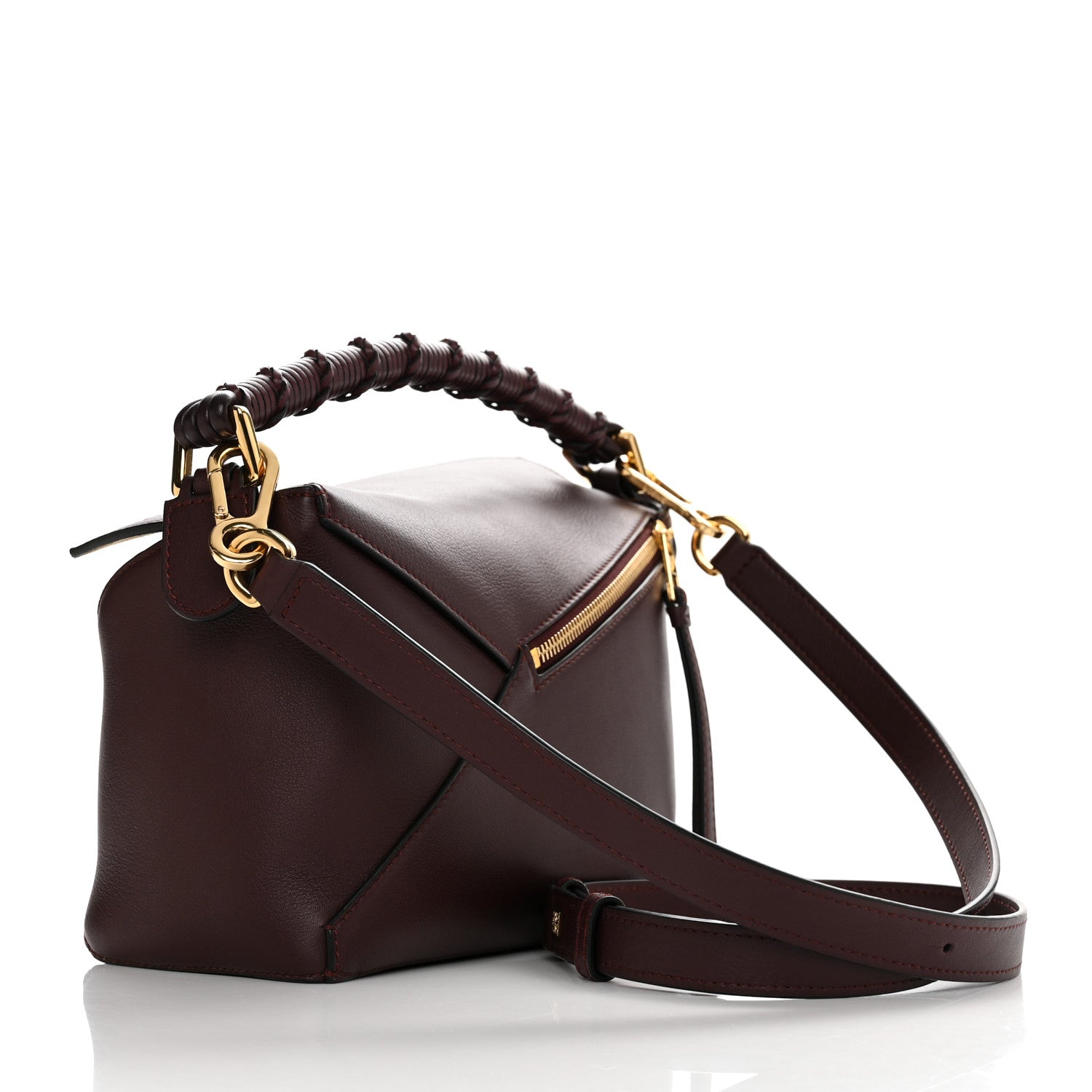 Loewe Calfskin Small Puzzle Edge Bag Prune 2 of 9