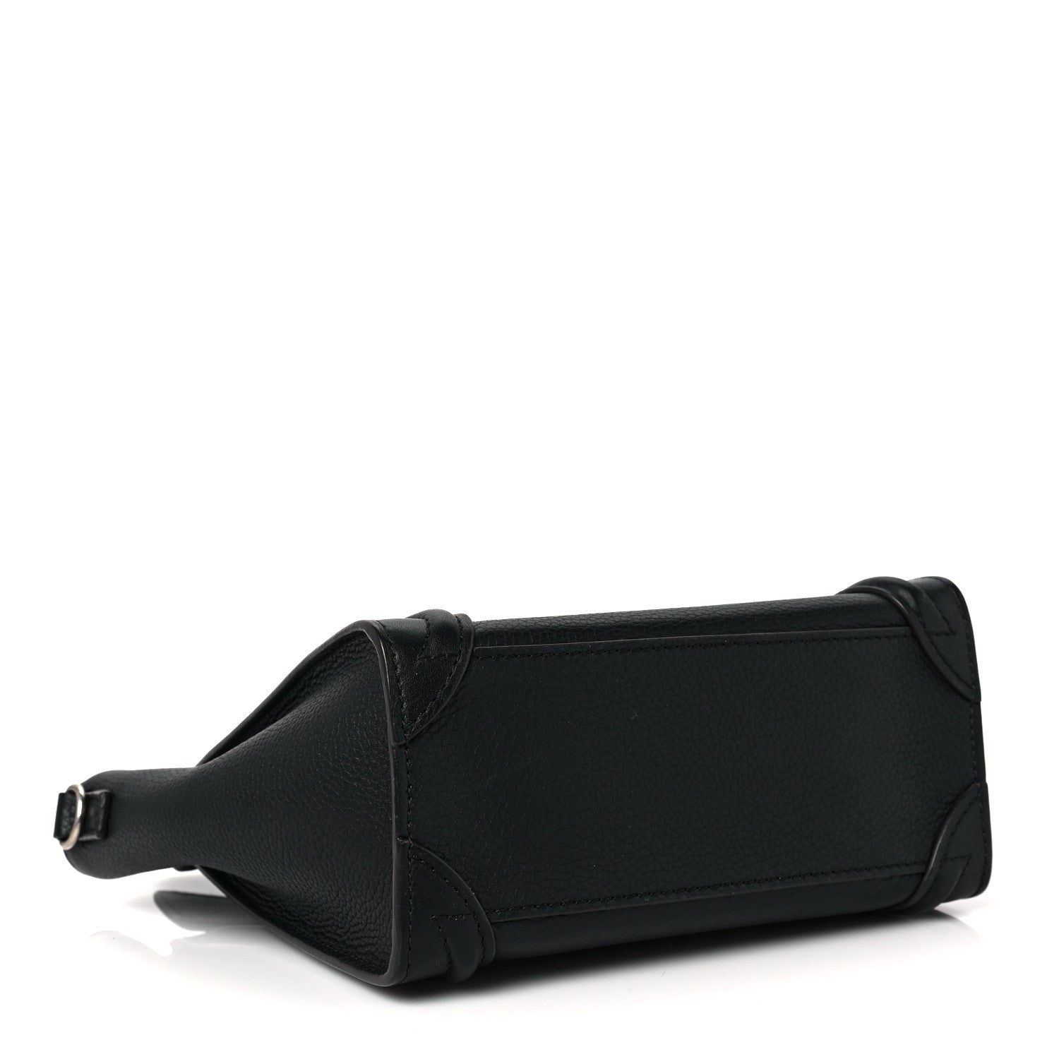 Celine Drummed Calfskin Nano Luggage Black 4 of 8