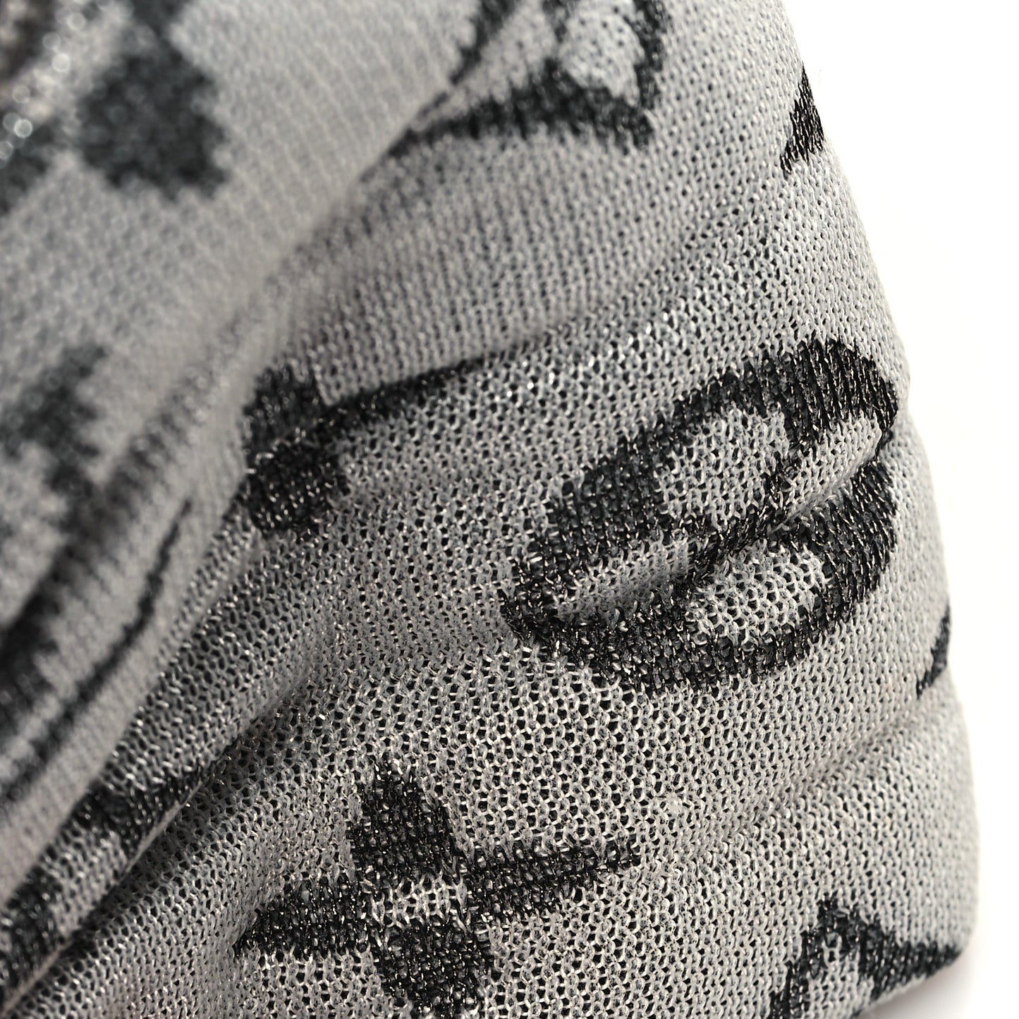 Silk Monogram LV Pool Party Turban Headband Argent