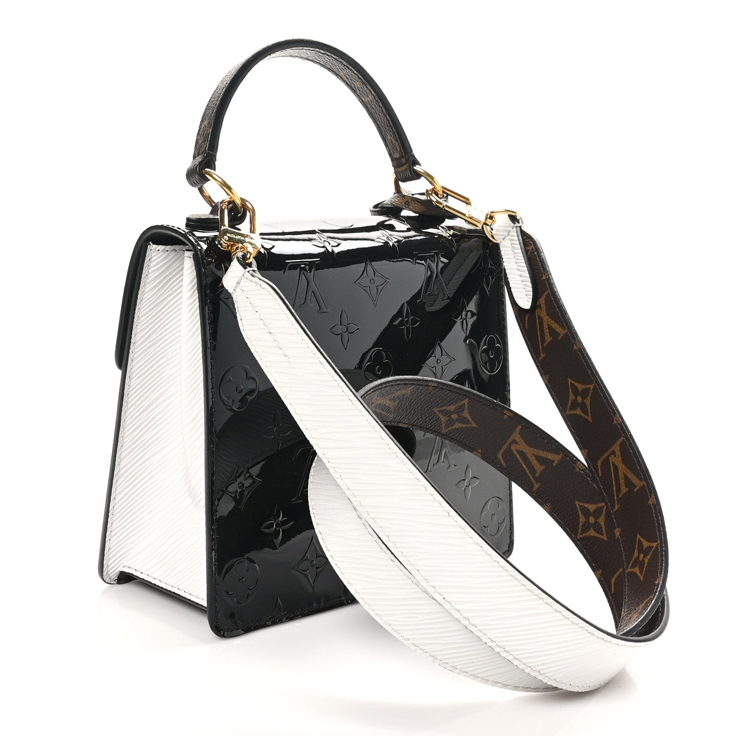 Louis Vuitton Vernis Epi Monogram Spring Street Black 3 of 9