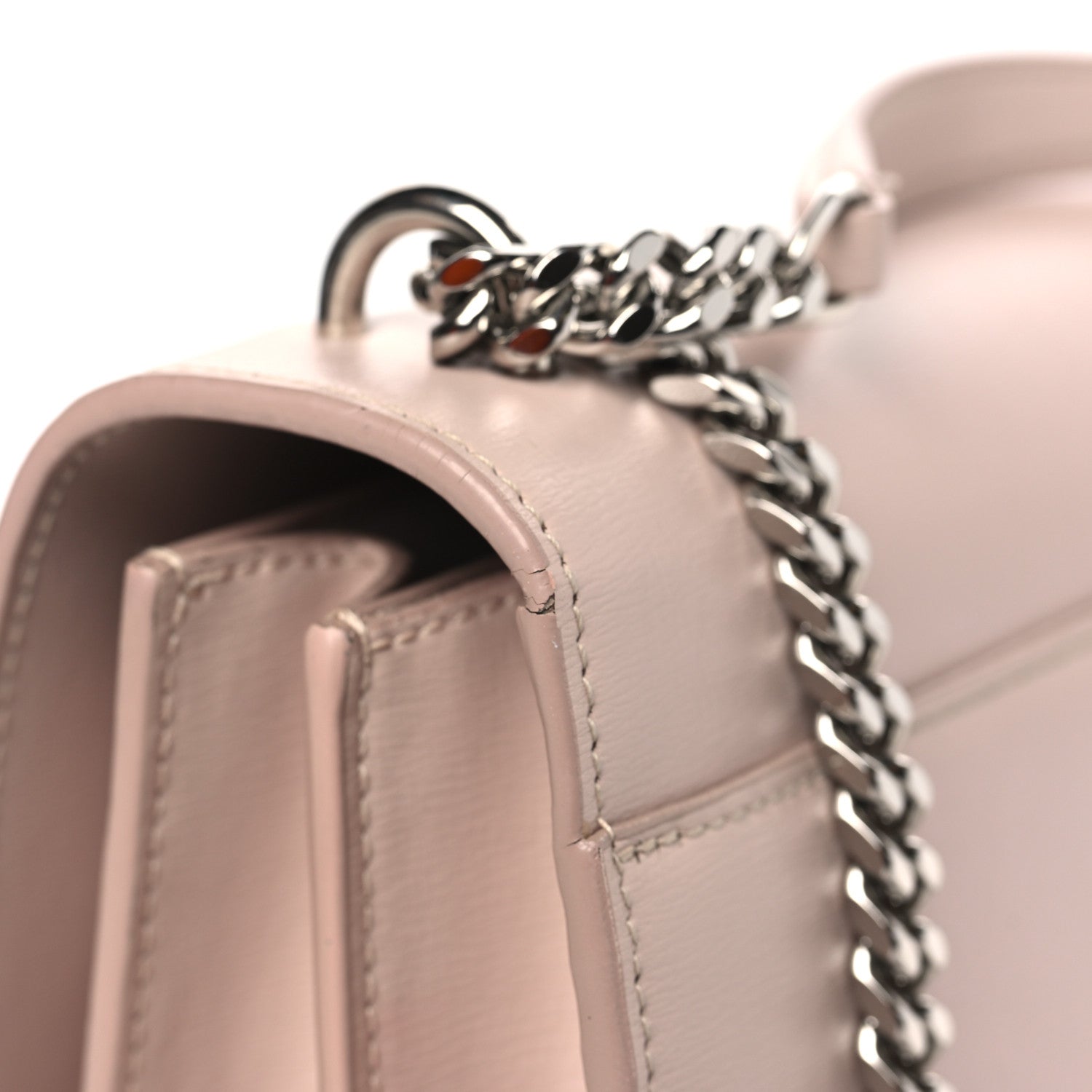 Saint Laurent Calfskin Medium Monogram Sunset Marble Pink 13 of 15