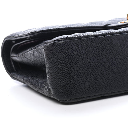 Chanel Caviar Quilted Medium Double Flap Black 7 of 8