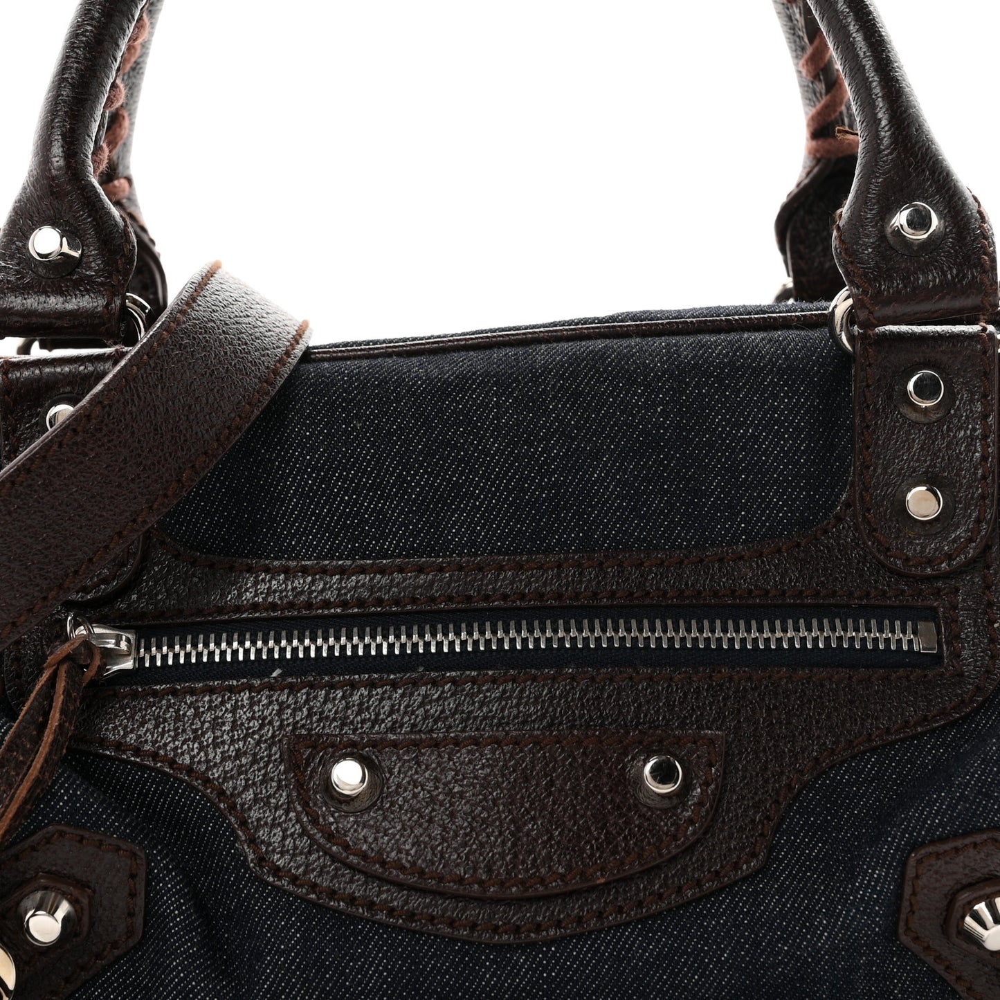 Denim Box Bag Chocolate