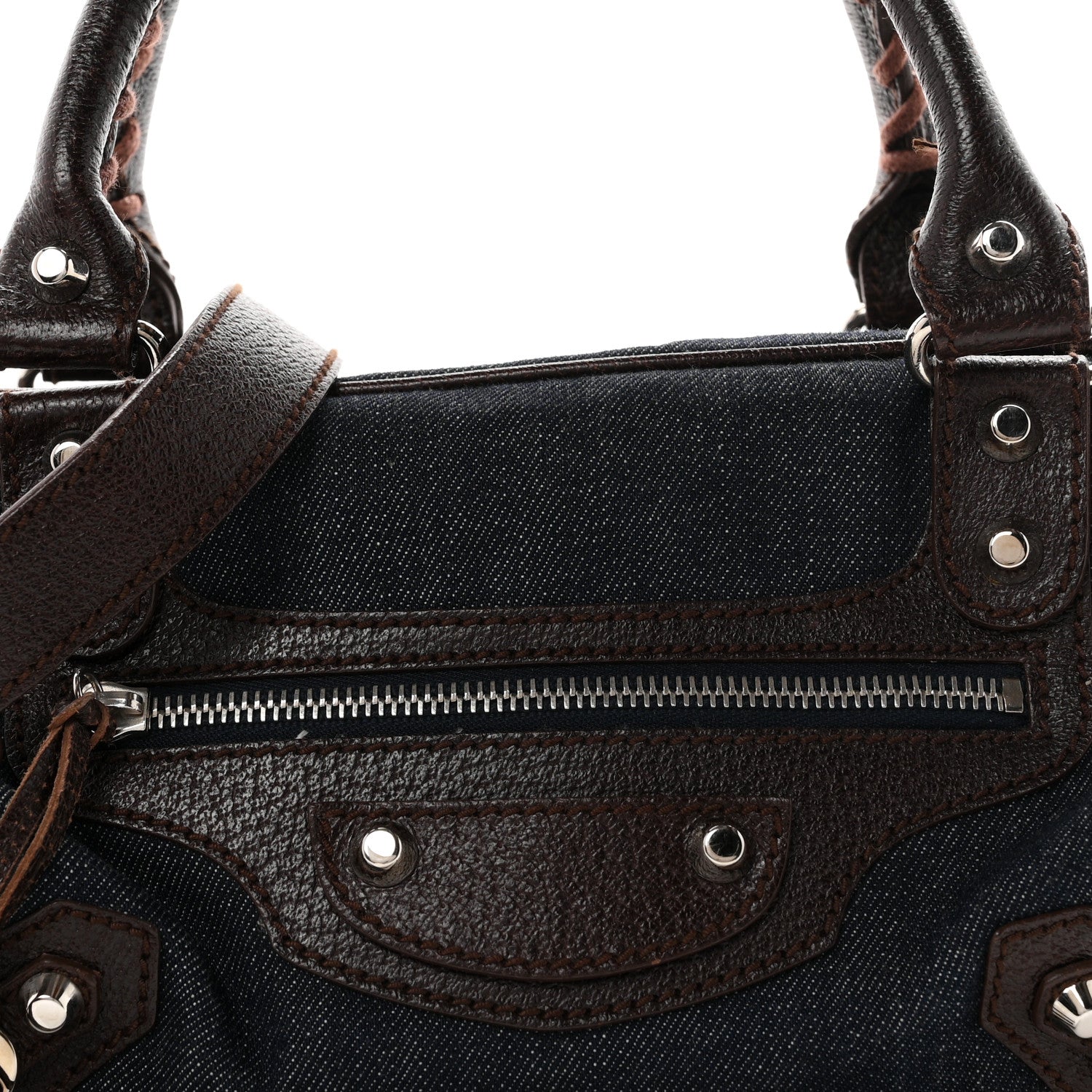 Balenciaga Denim Box Bag Chocolate 9 of 12