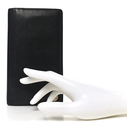 Chanel Grained Calfskin CC Button Yen Wallet Black 2 of 8
