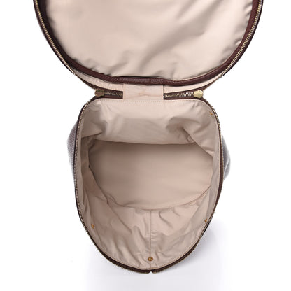 Hermes Taurillon Clemence Intercity Victoria Travel Cosmetic Case Havane 5 of 10