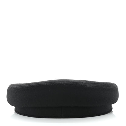 Hermes Cashmere Womens Deauville Cap 58 Black 3 of 9