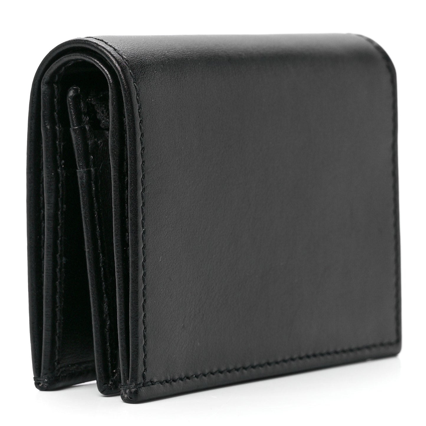 Boarded Plutone Calfskin Horsebit 1955 Card Case Wallet Black