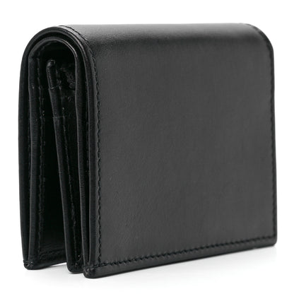Gucci Boarded Plutone Calfskin Horsebit 1955 Card Case Wallet Black 3 of 12