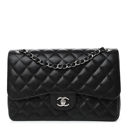 Chanel Caviar Quilted Jumbo Double Flap Black 1 of 4