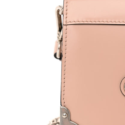 Prada Spazzolato Soft Calf Cahier Chain Wristlet Clutch Pesca 14 of 15