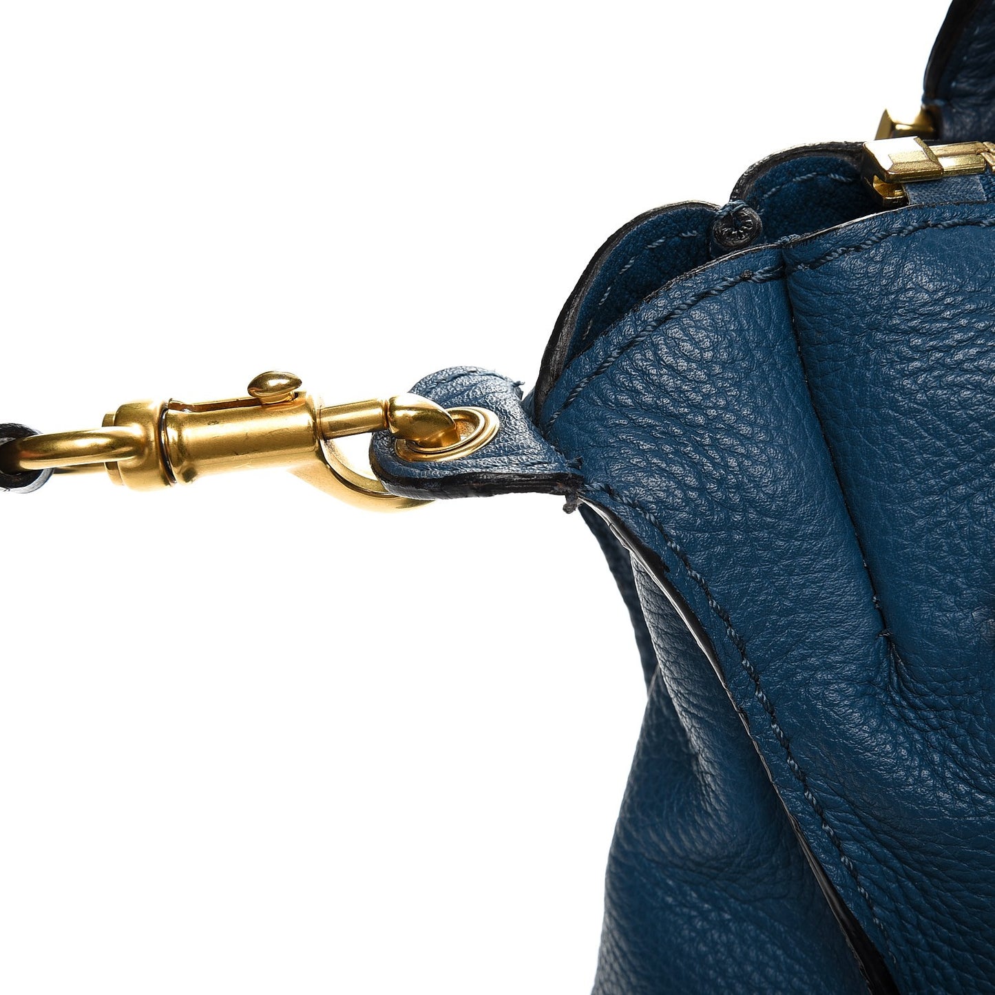 Calfskin Medium Marcie Satchel Factory Blue