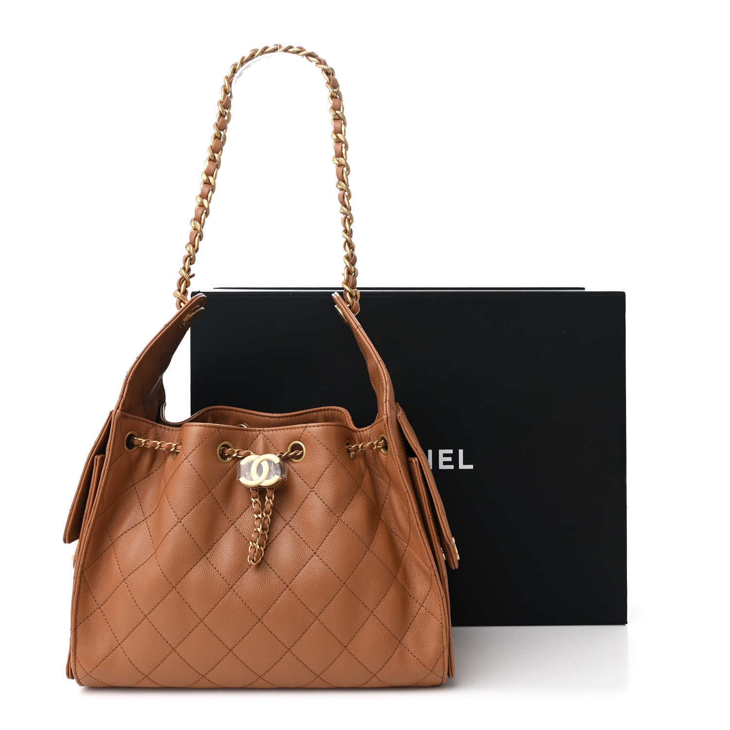 Chanel Caviar Quilted Small Chanel 25 Handbag Brown 11 of 11