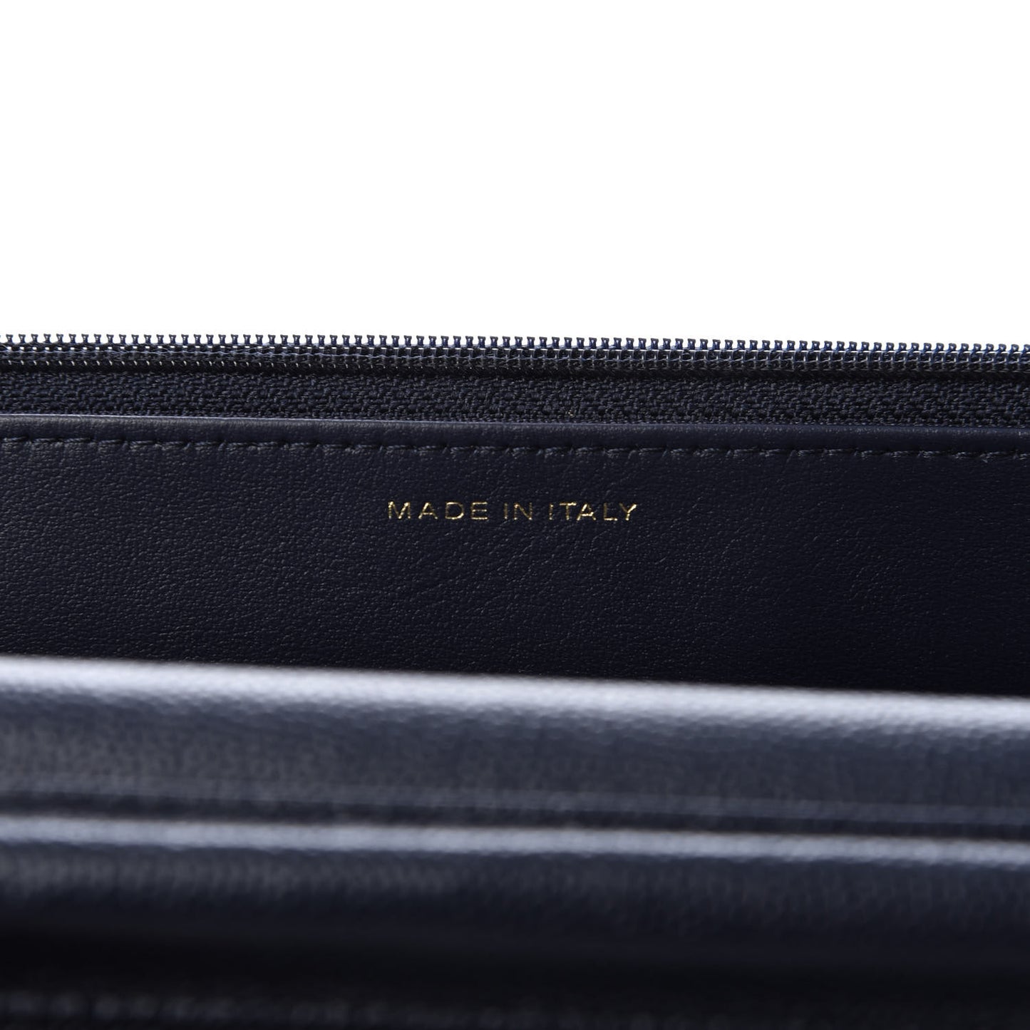 Caviar Quilted Wallet On Chain WOC Navy Blue