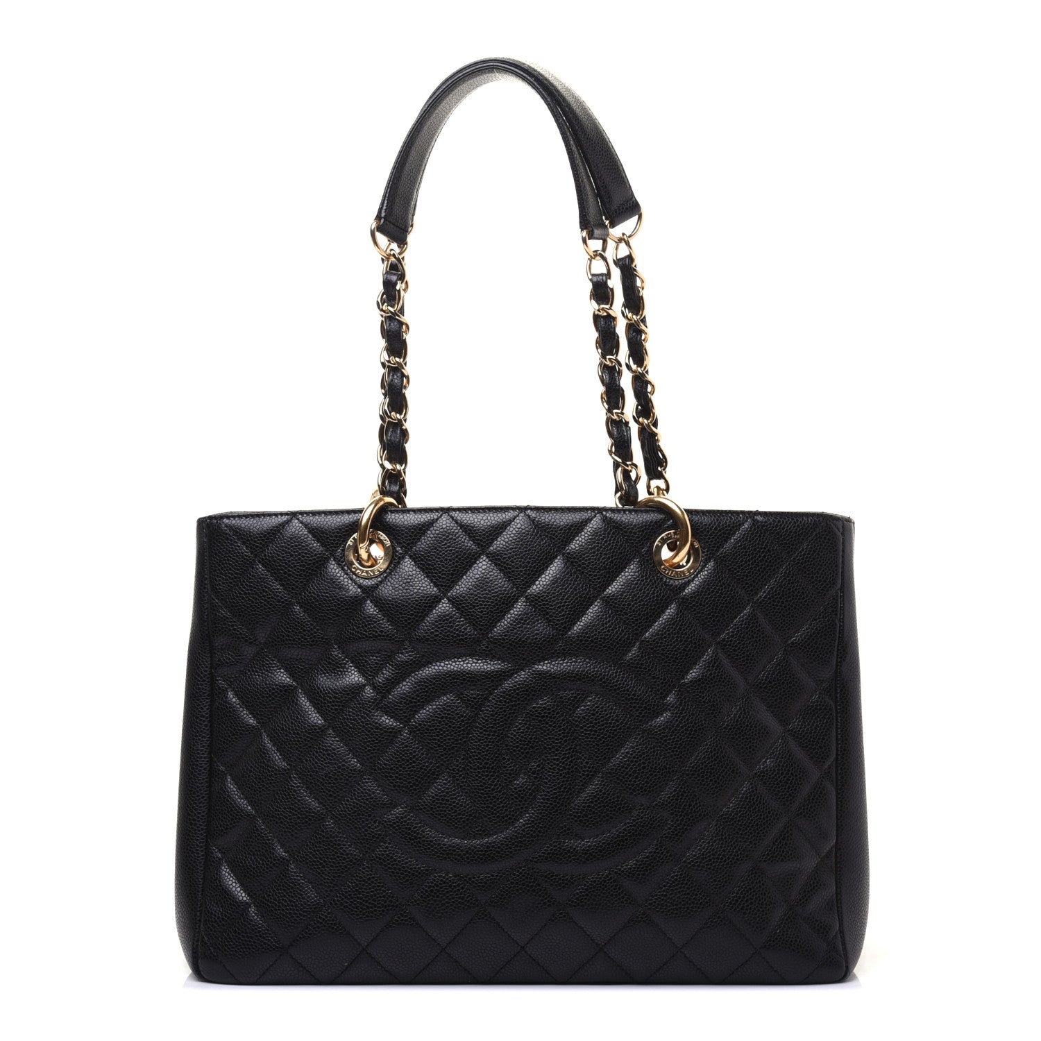 Chanel Caviar Quilted Grand Shopping Tote GST Black 1 of 19
