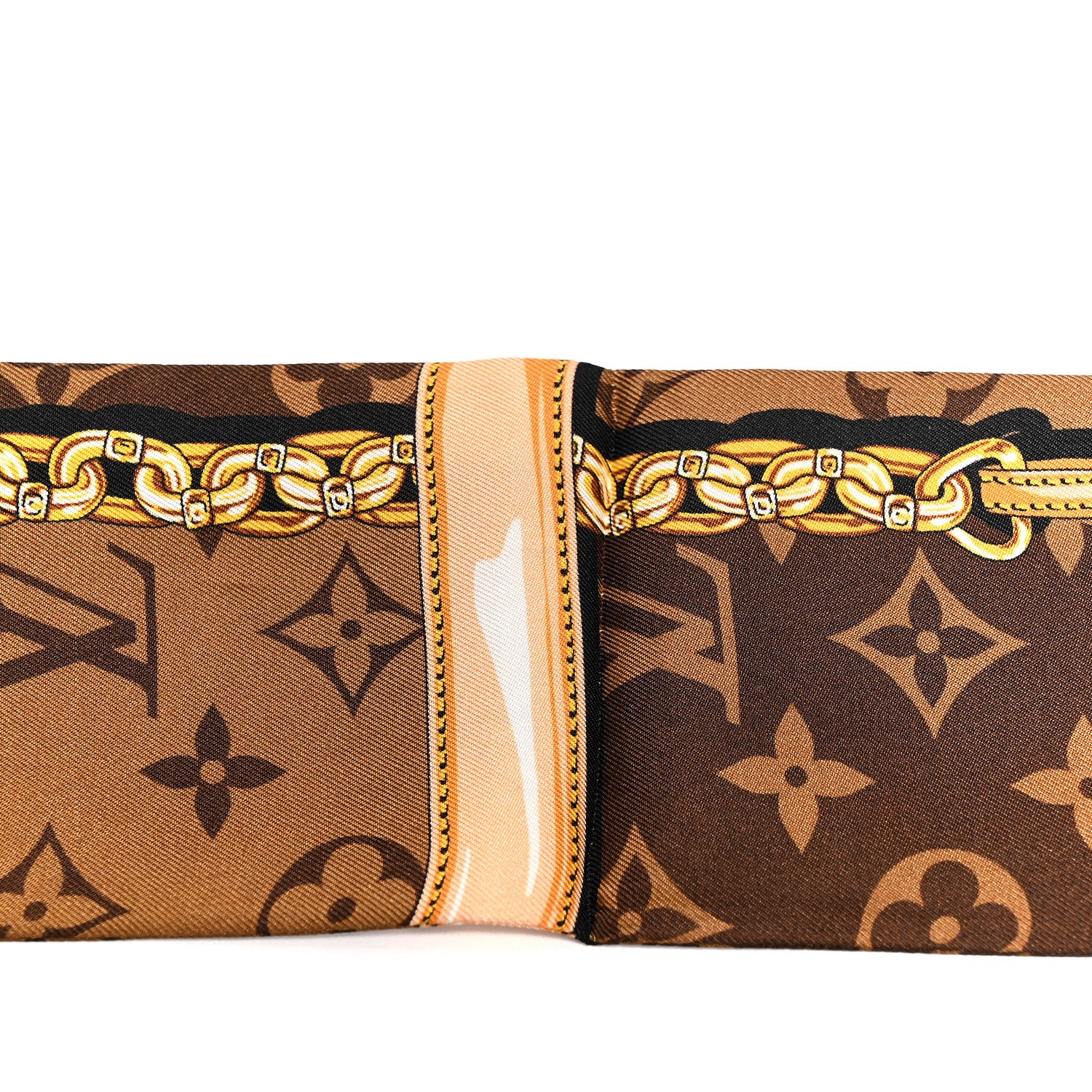 Louis Vuitton Silk Monogram Confidential Bandeau Brown 1882749