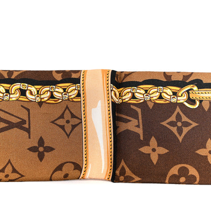 Louis Vuitton Silk Monogram Confidential Bandeau Brown 5 of 5