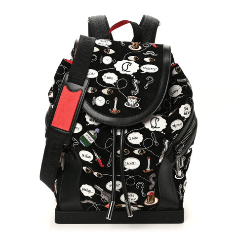 Suede Calfskin Weapons Explorafunk Backpack Black Multicolor