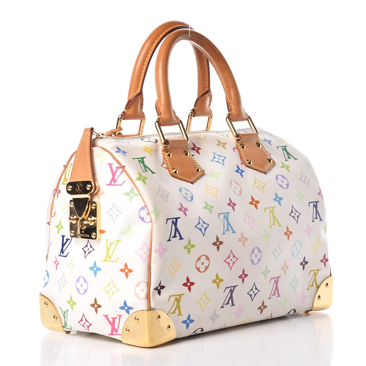 Louis Vuitton Monogram Multicolor Speedy 30 White 3 of 16