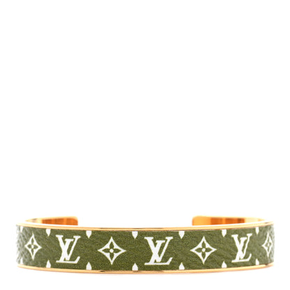 Louis Vuitton Palladium Monogram Nanogram Cuff S 1 of 6