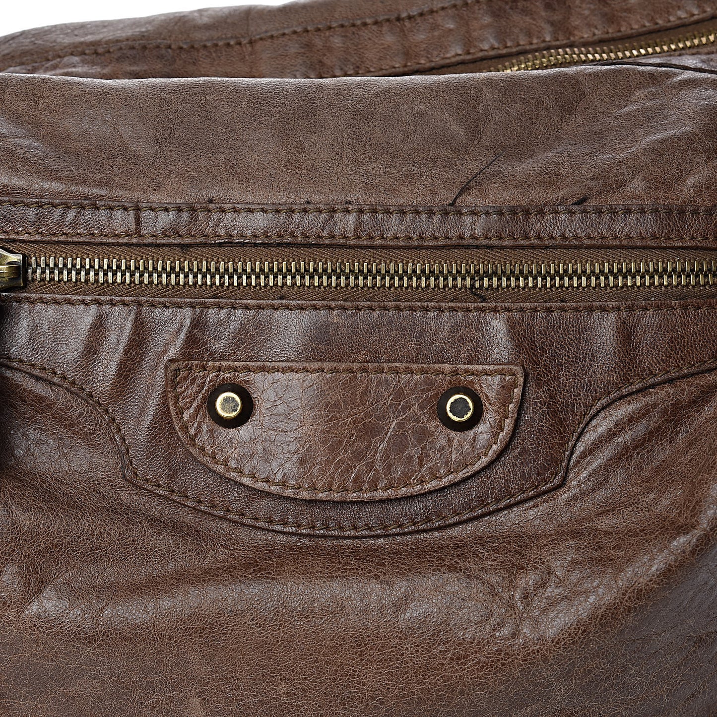 Agneau Classic Hardware Day Hobo Sienna