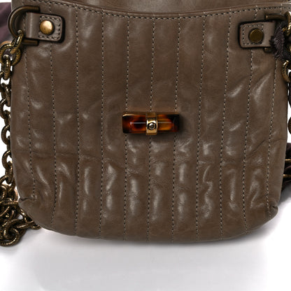 Lanvin Lambskin Quilted Mini Happy Pop Crossbody Brown 10 of 14
