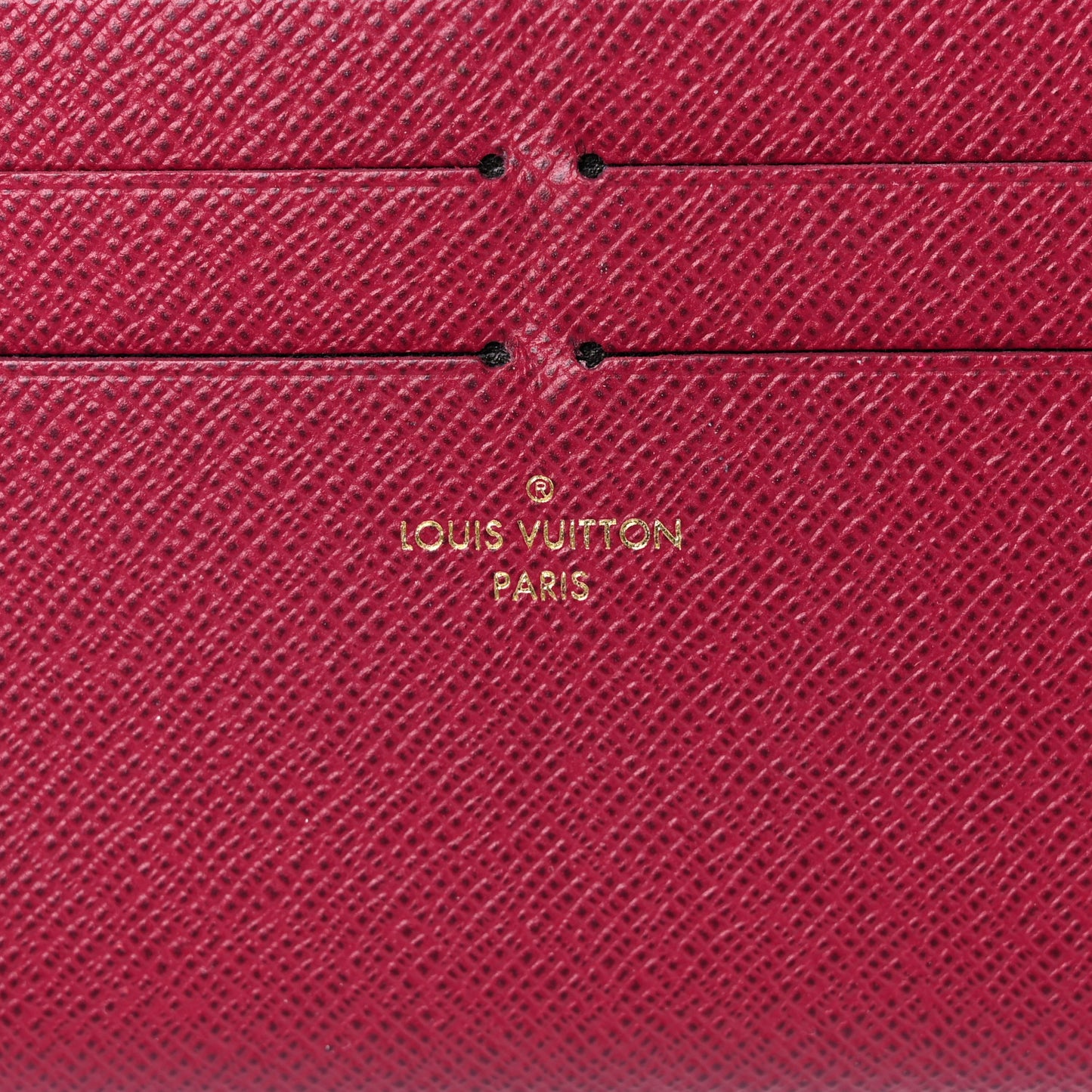 Calfskin Felicie Card Holder Insert Fuchsia