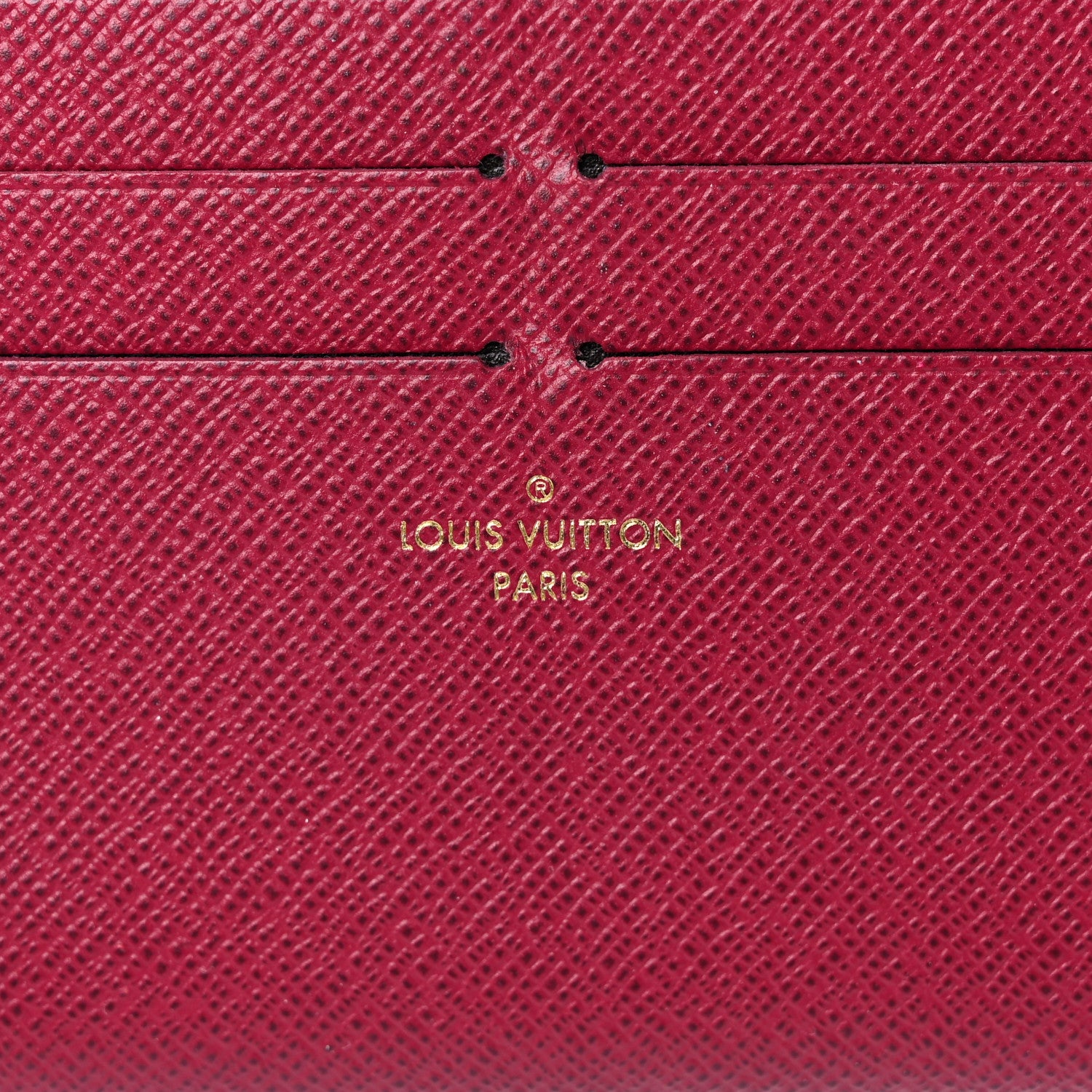 Louis Vuitton Calfskin Felicie Card Holder Insert Fuchsia 6 of 14