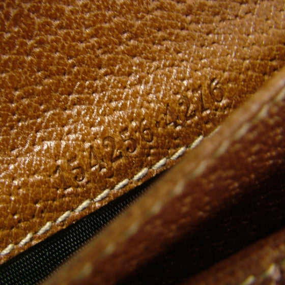 Gucci Denim GG Abbey Continental Wallet Brown 7 of 10