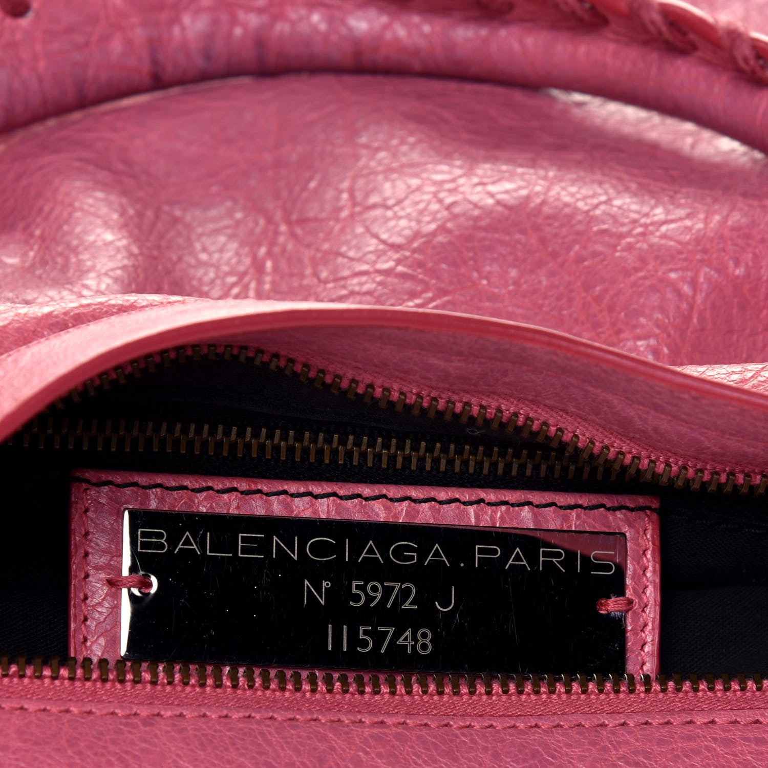 Balenciaga Agneau Classic Hardware City Rose Bombon Raspberry 6 of 9