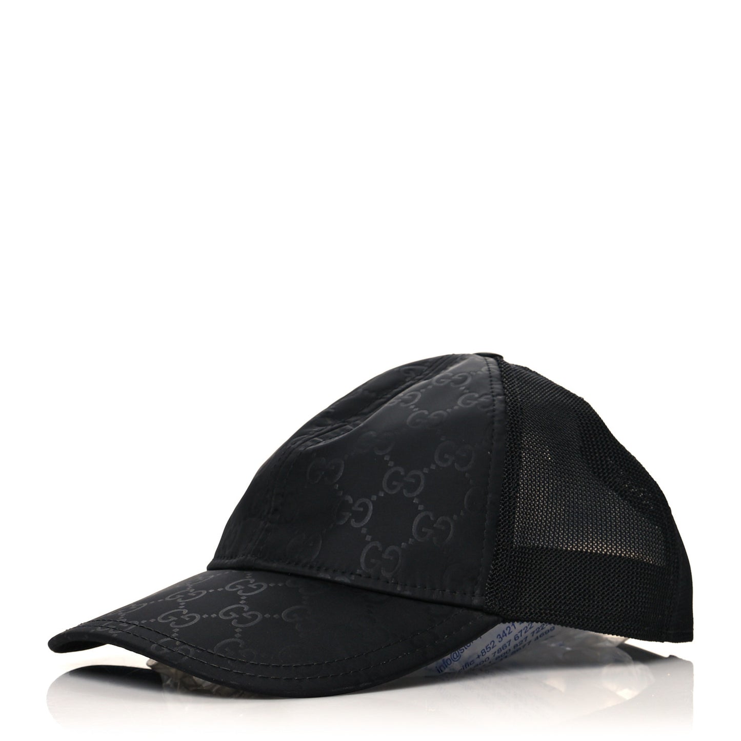 Nylon Monogram Baseball Hat M Black