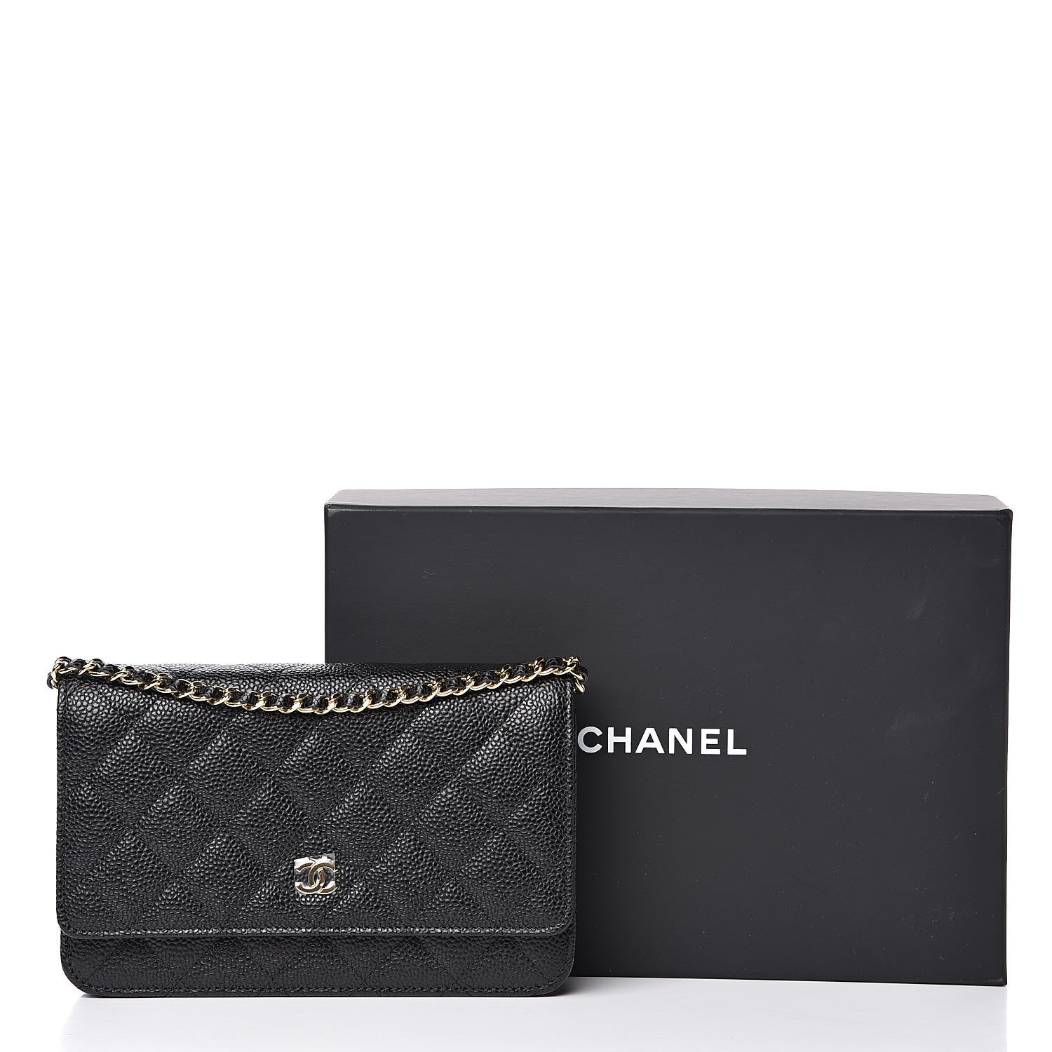 Chanel Caviar Quilted Wallet On Chain WOC Black 11 of 11
