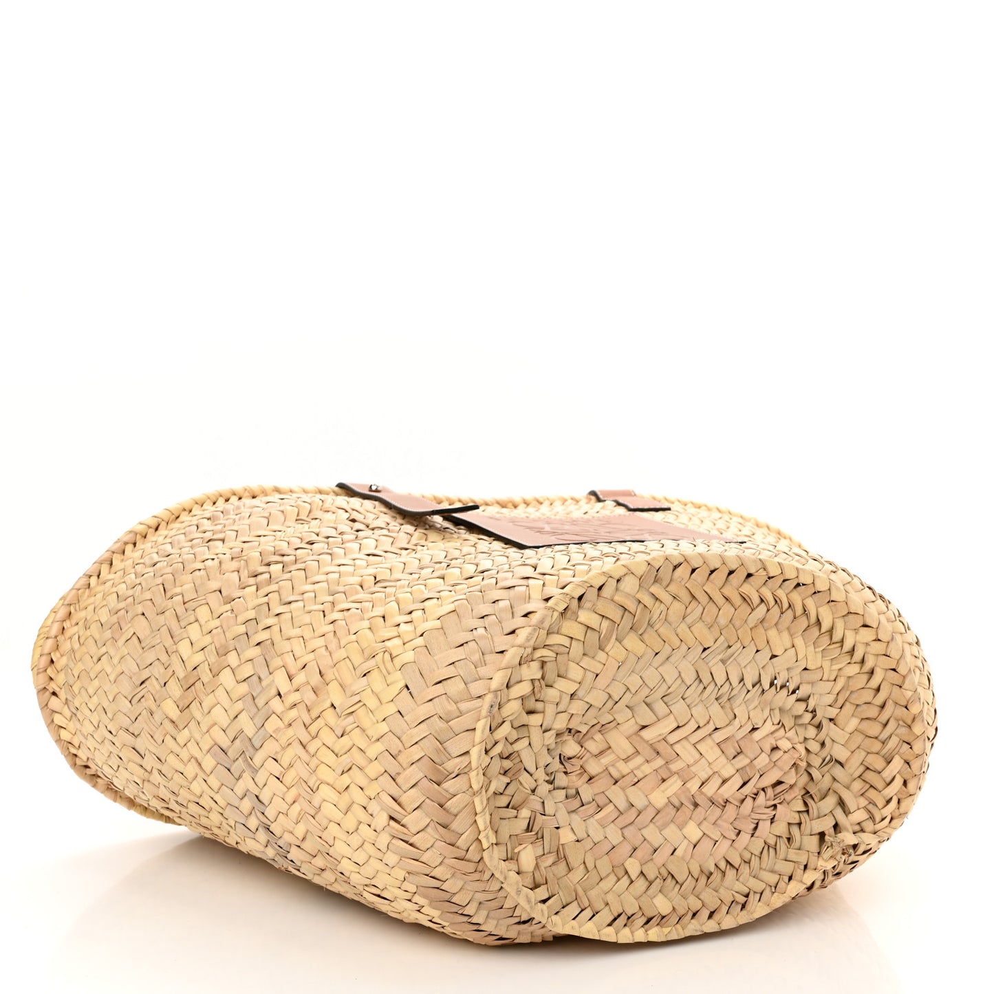 Raffia Basket Tote Bag Natural Tan