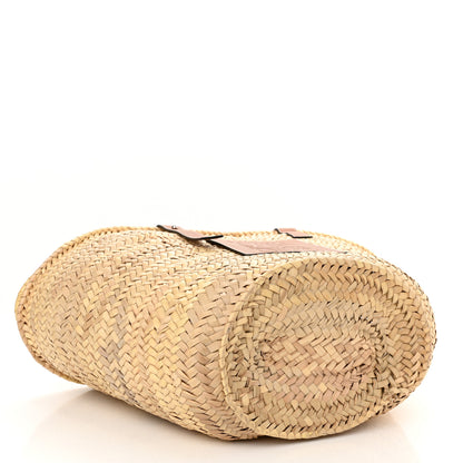 Loewe Raffia Basket Tote Bag Natural Tan 3 of 9