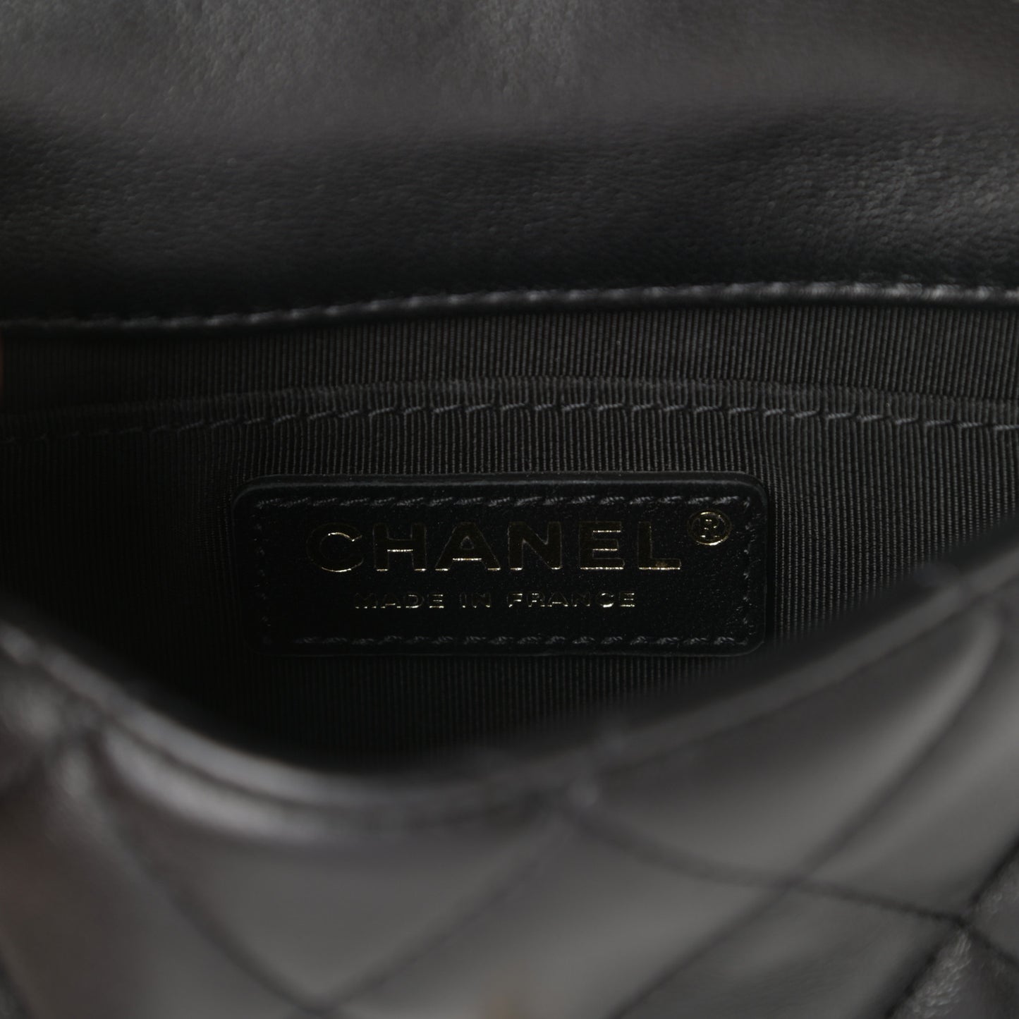 Lambskin Quilted Mini My Precious Waist Bag Black