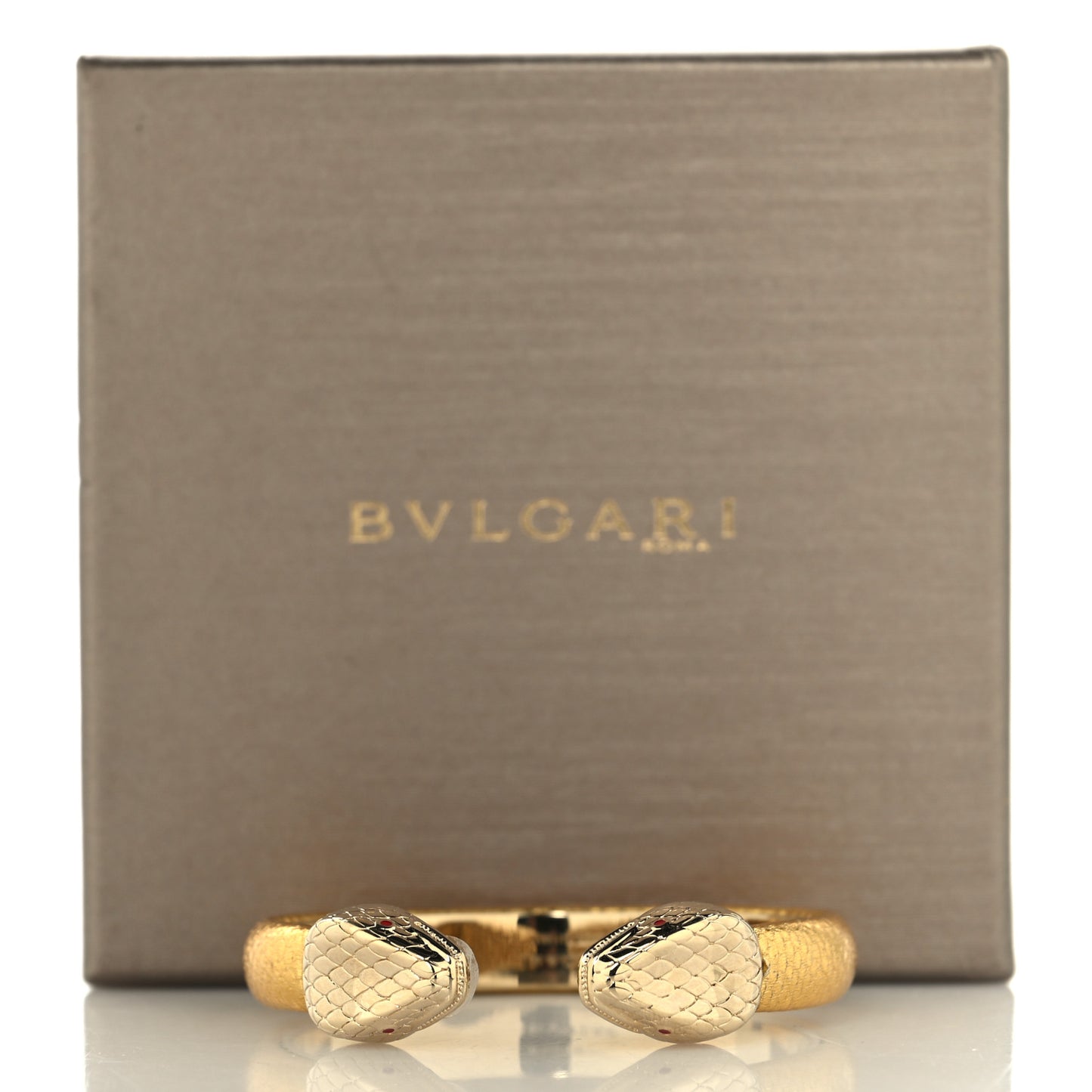Metallic Karung Serpenti Forever Bracelet Gold