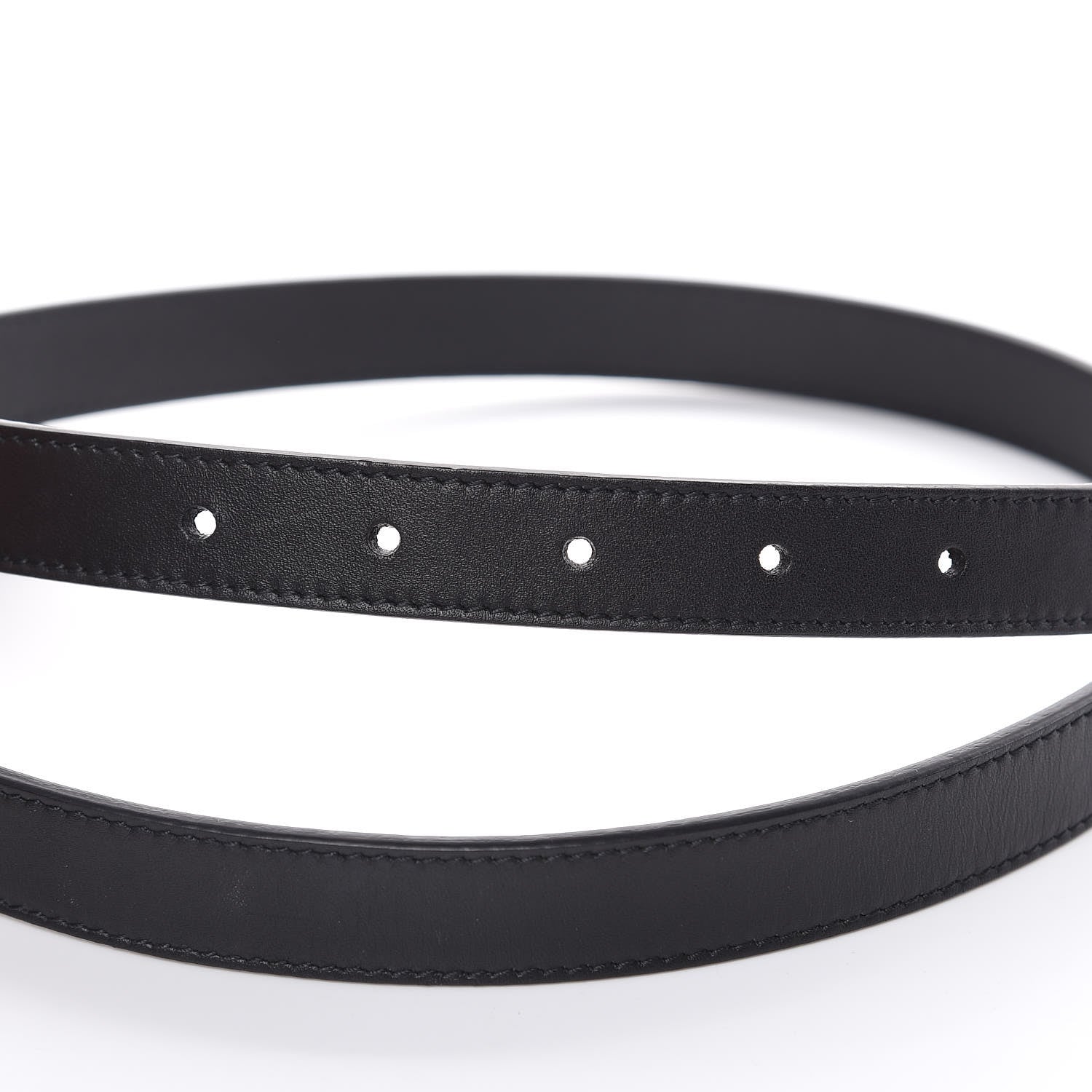 Gucci Calfskin Double G 20mm Belt 90 36 Black 5 of 6