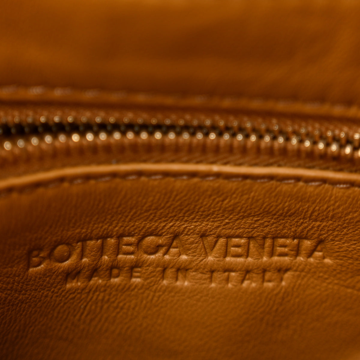 Lambskin Maxi Intrecciato Mini North South Cassette Tote Camel Gold