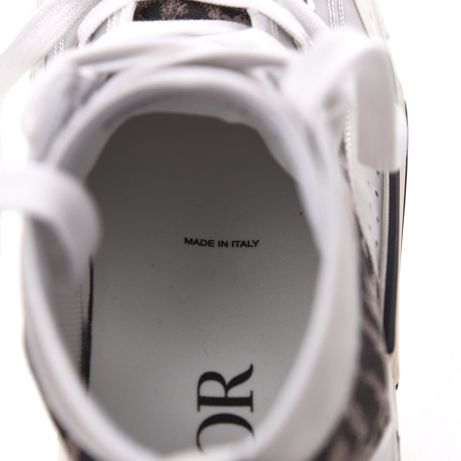 Christian Dior Canvas Leopard Print Womens B23 High Top Sneakers 38.5 White 8 of 9