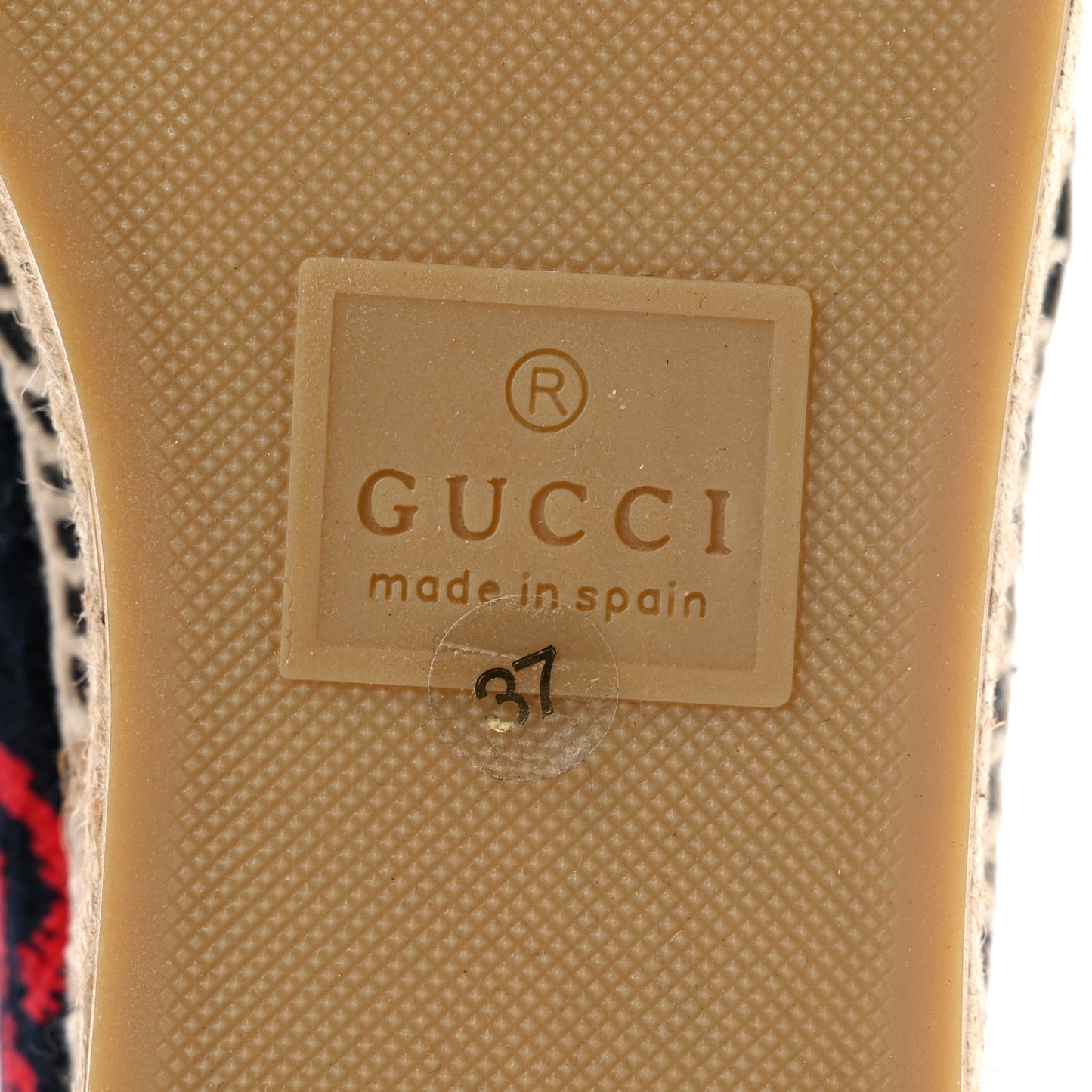 Terry Cloth GG Monogram Espadrilles 37 Blue Red